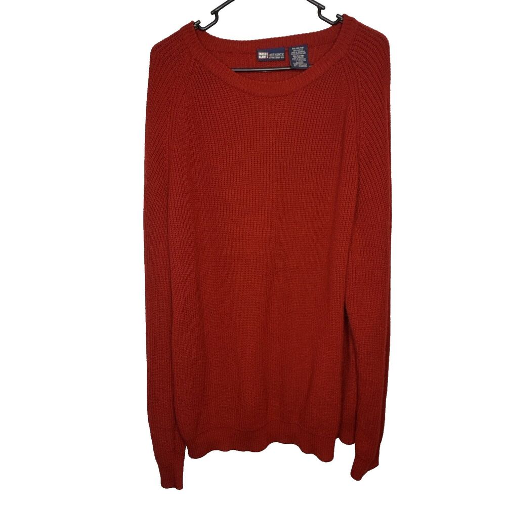 Faded Glory Mens Size 3XL Red Waffle Knit Thermal Long Sleeve Shirt 54/56 Big